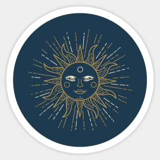 Golden Sun Sticker